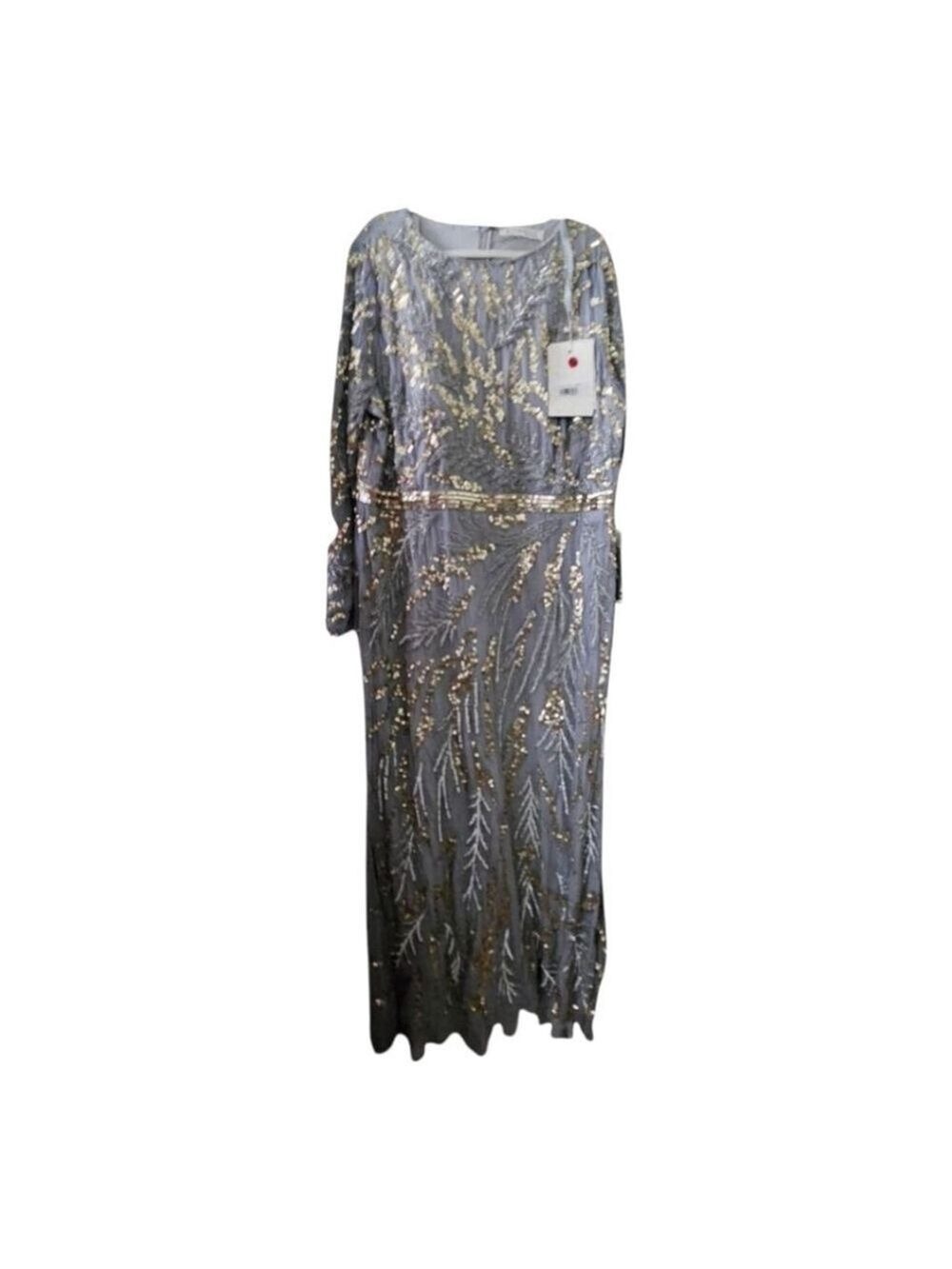 Mac Duggal Gown Size 22W Gray - Picture 4 of 9